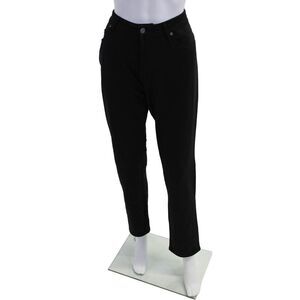 Swet Tailor Womens Cotton Stretch Five Pocket Skinny Leg Pants Black Size 30